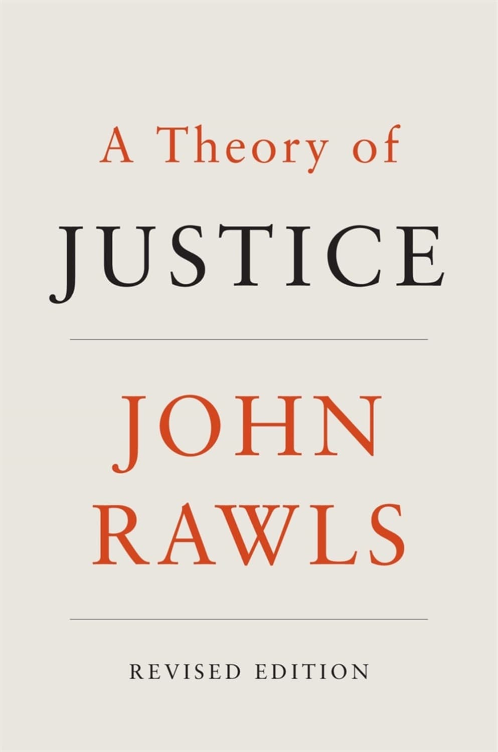 A theory of justice by John Rawls