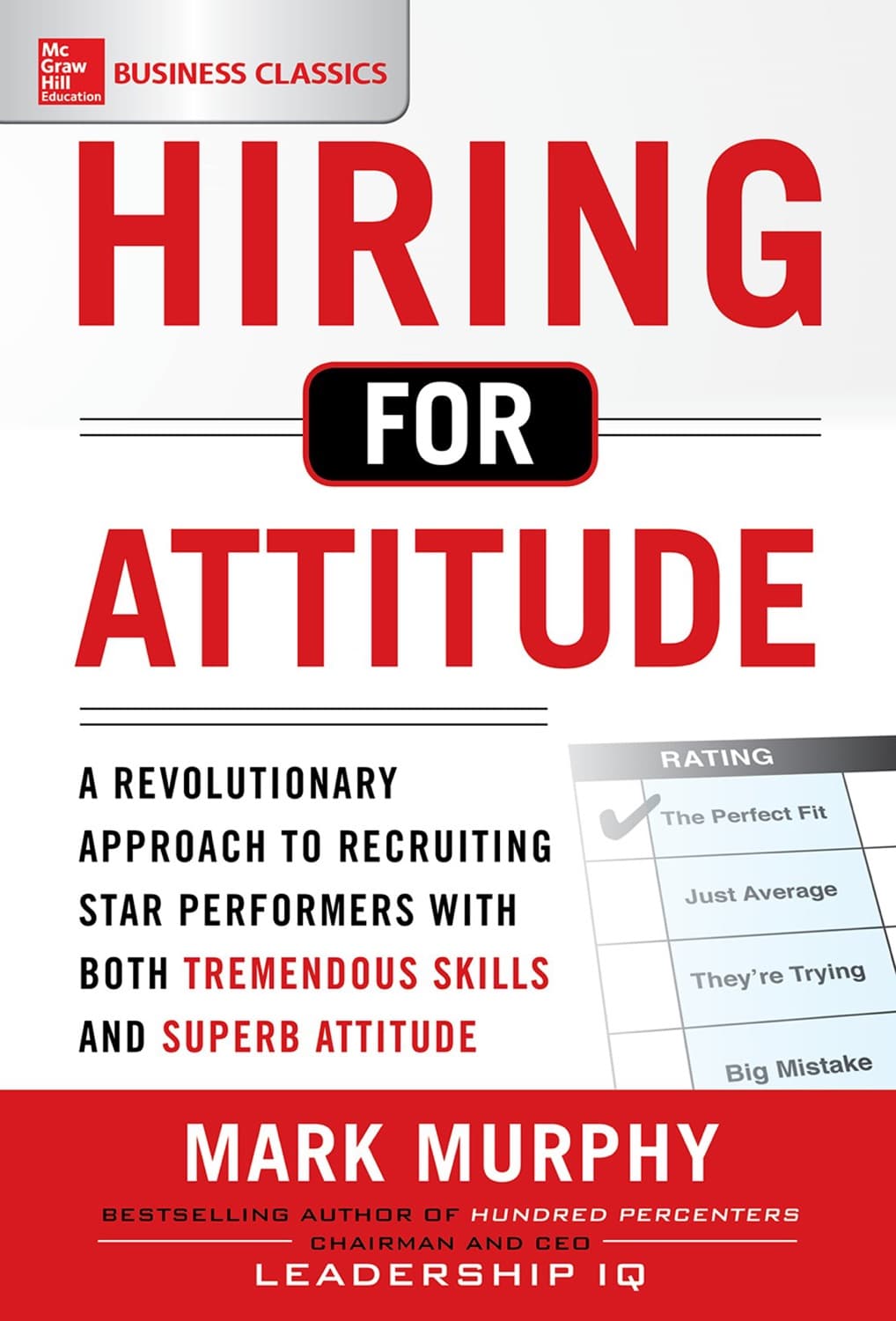 Hiring for Attitude by Mark A Murphy